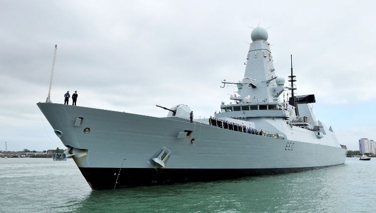 Type 45 destroyer. Foto credit: Royal Navy